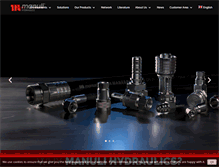 Tablet Screenshot of manuli-hydraulics.com